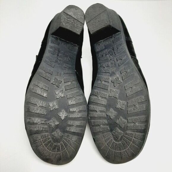 GABOR Suede Leather Shoe Ankle Booties Black Sz 6 - Picture 13 of 14